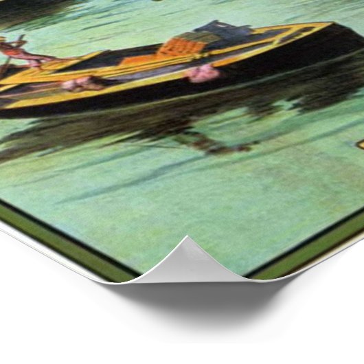 Singapur Vintag Reise Poster (Ecke)