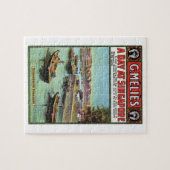 Singapur Vintag Reise Puzzle (Horizontal)