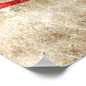 Singapur: Vintage Flagge Poster (Ecke)