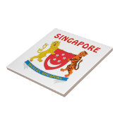 SINGAPUR-Wappen Fliese (Seite)