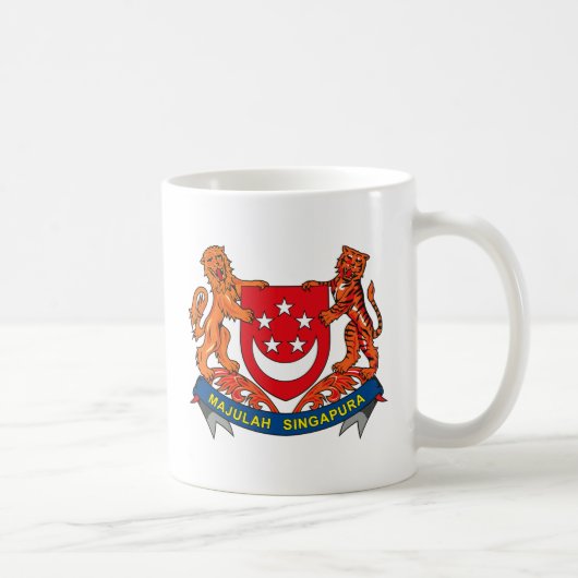 Singapur-Wappen Tasse (Rechts)
