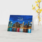 Singapur Weihnachten Karte (Gelbe Blume)