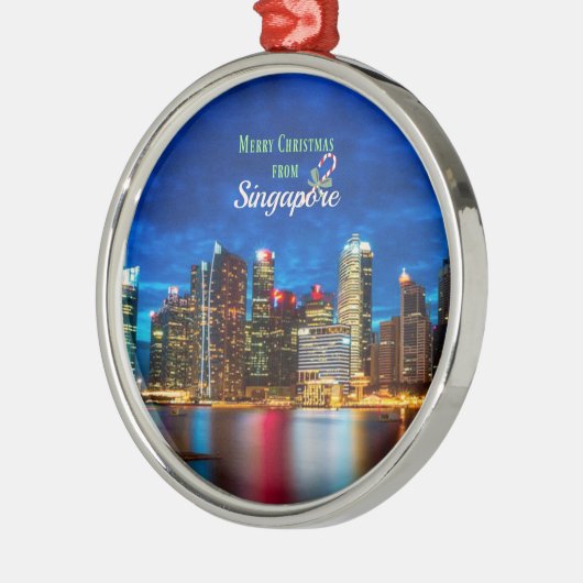 Singapur Weihnachten Ornament Aus Metall (Links)