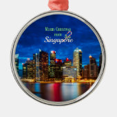 Singapur Weihnachten Ornament Aus Metall (Vorne)