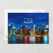 Singapur Weihnachten Postkarte (Vorne/Hinten)