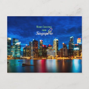 Singapur Weihnachten Postkarte