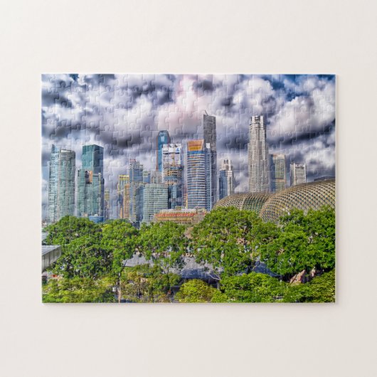 Singapur-Wolkenkratzer . Puzzle (Horizontal)