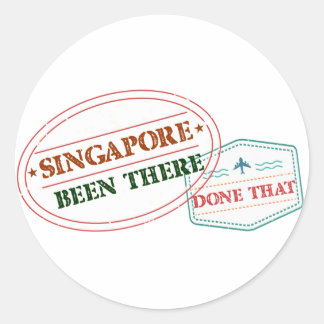 Singapur wurde dort gemacht runder aufkleber