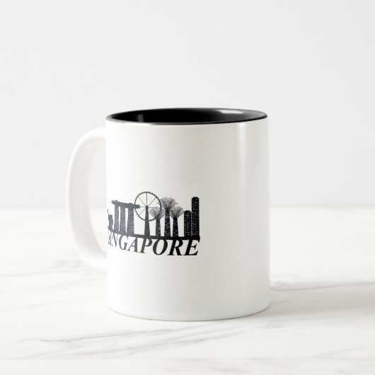 Singapur Zweifarbige Tasse (Vorderseite Links)