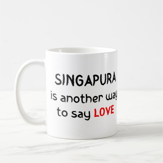 Singapura Liebe Kaffee Tasse (Links)