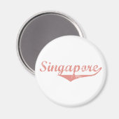 Singapurer Revolution Magnet (Vorderseite/Rückseite)