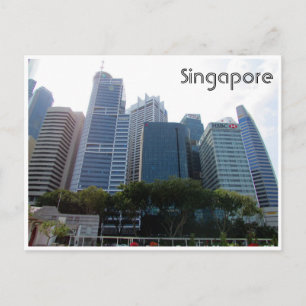 singapurische Stadt Postkarte