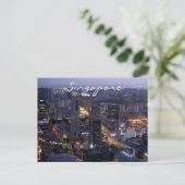 singapurische Stadt Postkarte (Stehend Vorderseite)