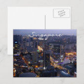 singapurische Stadt Postkarte (Vorne/Hinten)