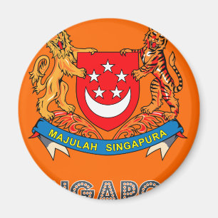 Singapurisches Emblem Magnet