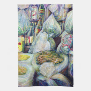 Singapurs sonnengetrocknete Aromen Geschirrtuch