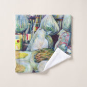 Singapurs sonnige Aromen Badhandtuch Set (Waschlappen)