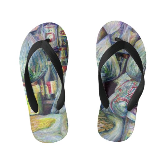 Singapurs sonnige Aromen Kinderbadesandalen (Fußbett)