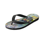 Singapurs sonnige Aromen Kinderbadesandalen (Schrägansicht)