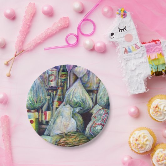 Singapurs sonnige Aromen Pappteller (Party)