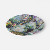 Singapurs sonnige Aromen Pappteller (Schrägansicht)