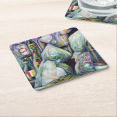 Singapurs sonnige Aromen Rechteckiger Pappuntersetzer (angewinkelt)