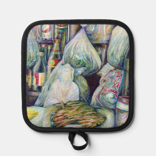 Singapurs sonnige Aromen Topflappen (Vorderseite)