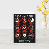 Singare Fine City Funny Rules Karte (Gelbe Blume)