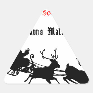 Singen am Weihnachtsfest - Carols & Festive Joy Dreieckiger Aufkleber