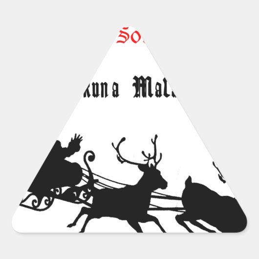 Singen am Weihnachtsfest - Carols & Festive Joy Dreieckiger Aufkleber (Vorderseite)