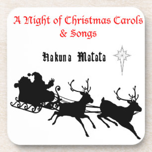 Singen am Weihnachtsfest - Carols & Festive Joy Getränkeuntersetzer