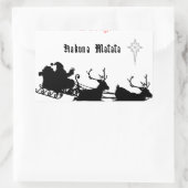 Singen am Weihnachtsfest - Carols & Festive Joy Rechteckiger Aufkleber (Tasche)