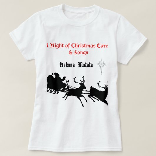 Singen am Weihnachtsfest - Carols & Festive Joy T-Shirt (Design vorne)