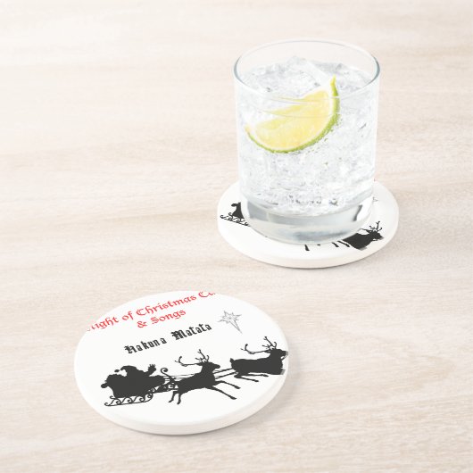 Singen am Weihnachtsfest - Carols & Festive Joy Untersetzer (Seite)