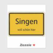 Singen Aufkleber Sticker Autoaufkleber (Blatt)