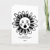 Singen der Blume - Happy Birthday Song Karte (Rückseite)