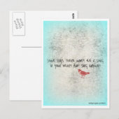 Singen egal postkarte (Vorne/Hinten)