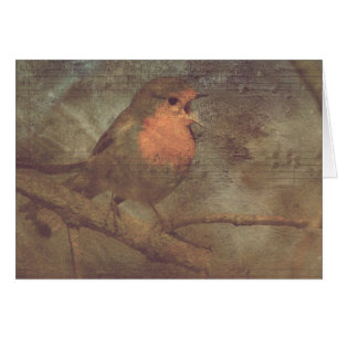 Singen eines Liedes - die Grußkarte