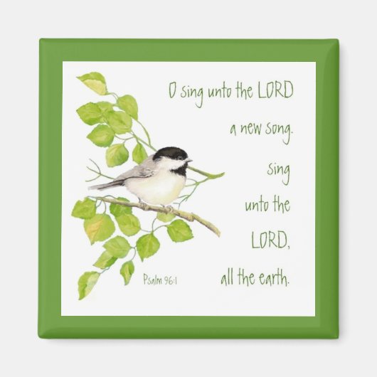 Singen eines neuen Liedes zum Herrn, zur Schrift & Magnet (Vorne)