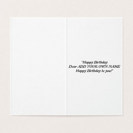 Singen gemeinsam Happy Birthday (Innenseite Aufgefaltet)