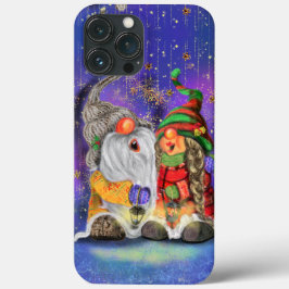 Singen glückliche Weihnachts Gnomes iPhone Case