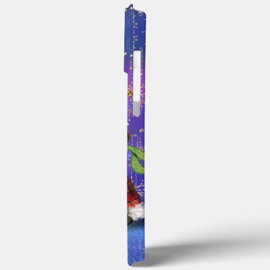 Singen glückliche Weihnachts Gnomes iPhone Case (Rückseite / Links)