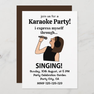 Singen Ich spreche mich durch singen aus Einladung