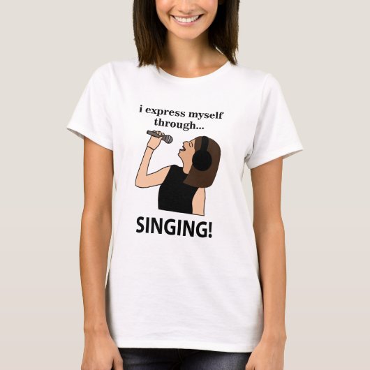 Singen Ich spreche mich durch singen aus T-Shirt (Vorderseite)