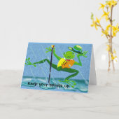 singen im Regenfrosch - Behalt deine Seele auf Karte (Gelbe Blume)