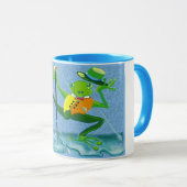 Singen im Regenfrosch Tasse (VorderseiteRechts)