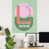 Singen im sonnigen Bad an der Wand Kunst (Heimbüro)