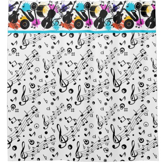 Singen in der Dusche Duschvorhang (Vorderseite)