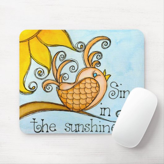 Singen in der Sonne Mousepad (Mit Mouse)