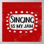 Singen ist mein Jam Poster Wall Art (Vorne)